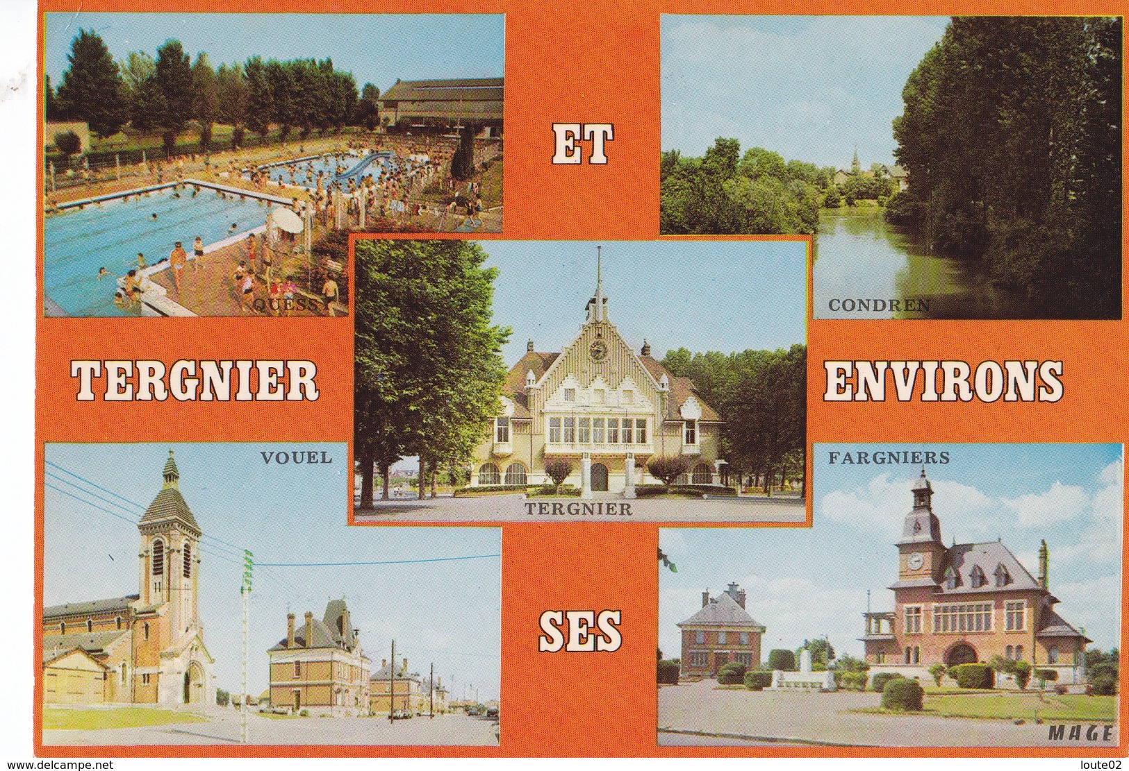 Aisne Tergnier Lot De 8 Cartes - 5 - 99 Postkaarten