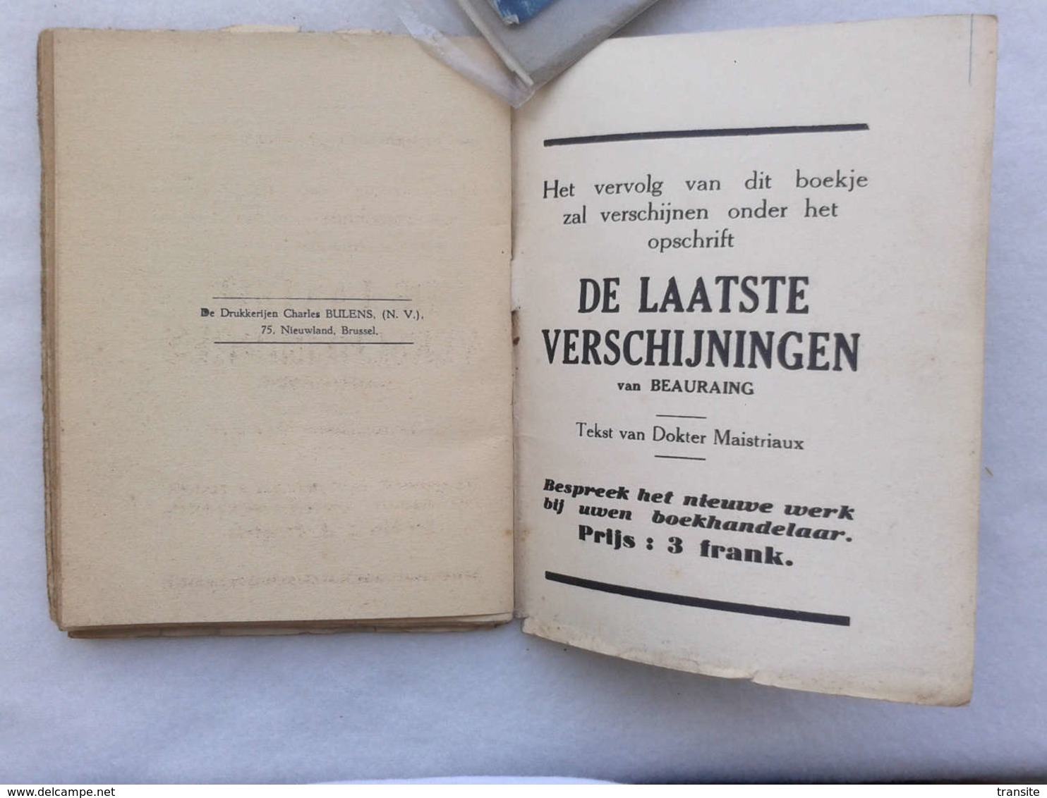 Wat Gebeurt Er Te Beauraing 1932 Door Dokter Maistriaux Nederlands Uitgave REX Leuven 1932 - Other & Unclassified