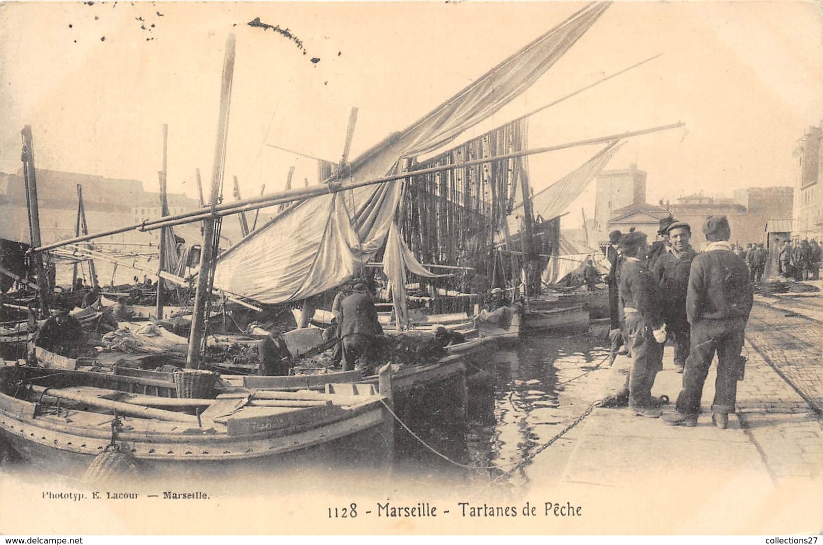 13-MARSEILLE- TARTANES DE PÊCHE - Vieux Port, Saint Victor, Le Panier