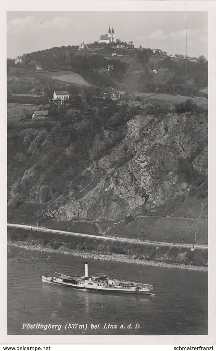 AK Pöstlingberg Donau Dampfer Urfahrwänd Urfahrwand A Linz Urfahr St Margarethen Oberösterreich OÖ Österreich Austria - Linz Pöstlingberg