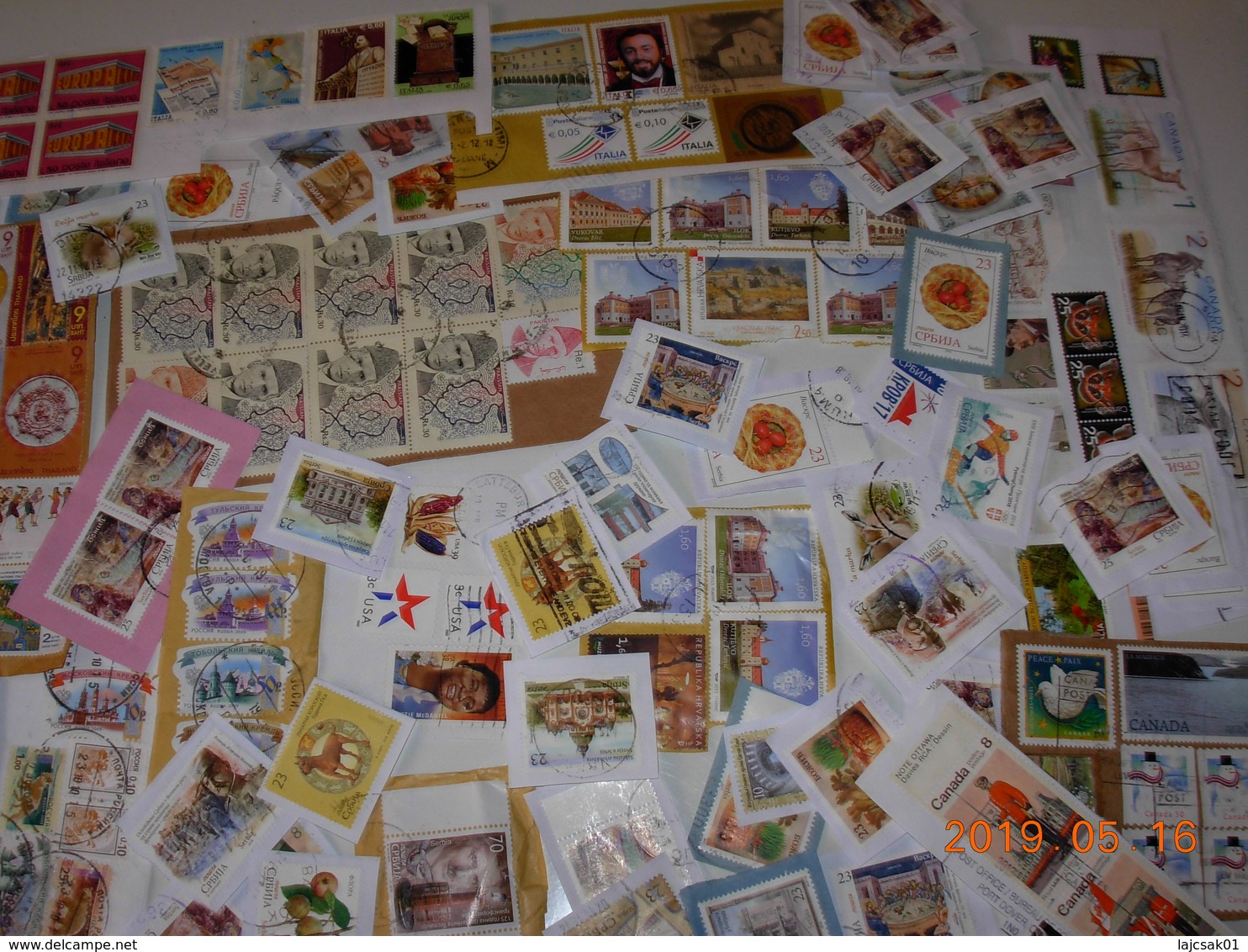 Stamps On Paper From Serbia,Moldova,Croatia,Bosnia,Thailand,Switzerland,Italy..all From The Picture - Lots & Kiloware (mixtures) - Max. 999 Stamps