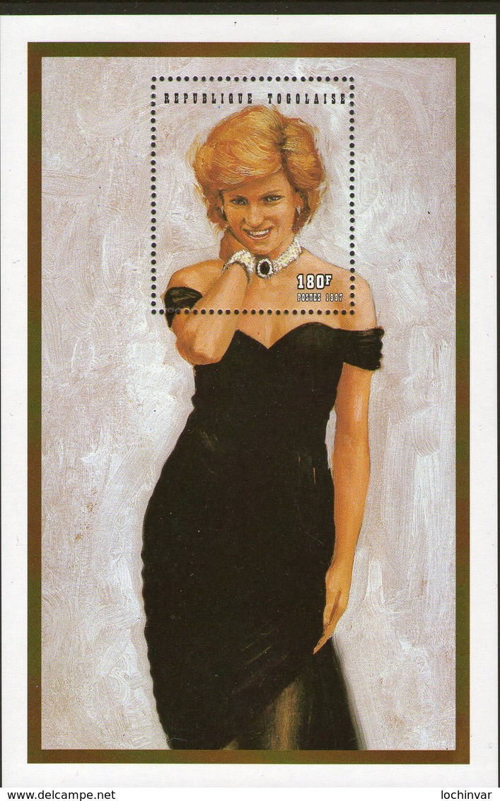 TOGO, 1998 PRINCESS DIANA MINISHEET MNH - Togo (1960-...)