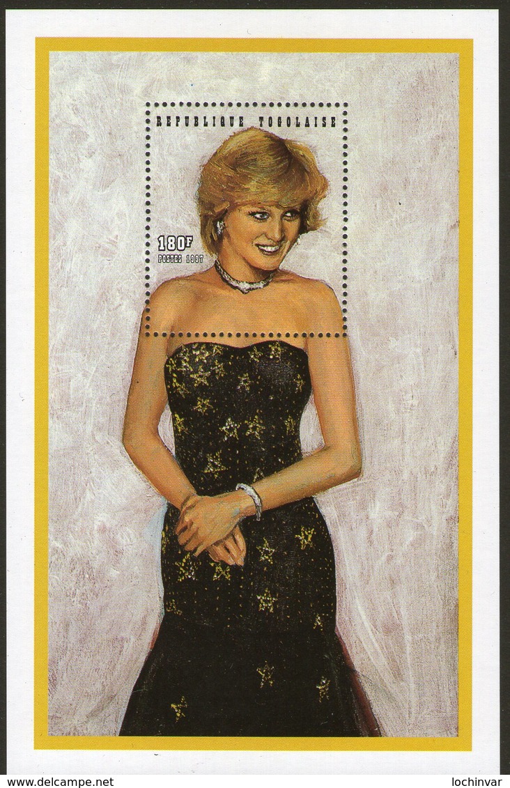 TOGO, 1998 PRINCESS DIANA MINISHEET MNH - Togo (1960-...)