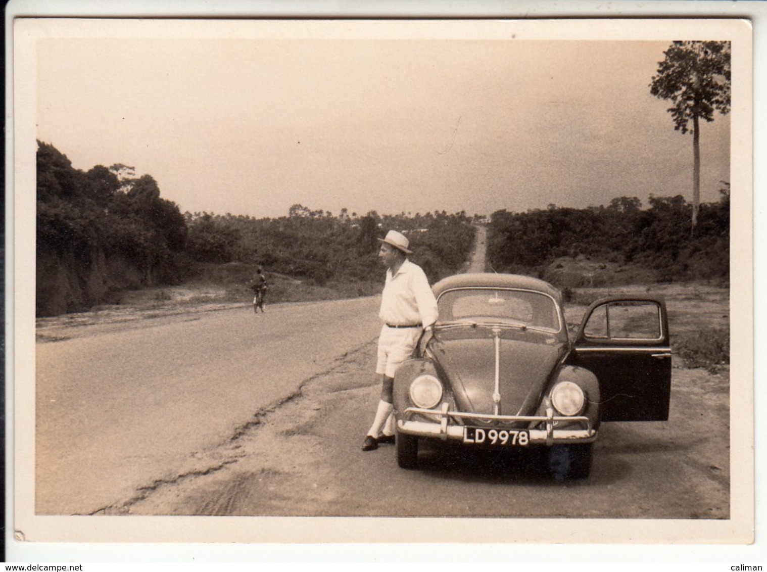 AUTO CAR VOITURE VOLKSWAGEN MAGGIOLINO BEETLE - FOTO ORIGINALE AFRICA - Automobiles