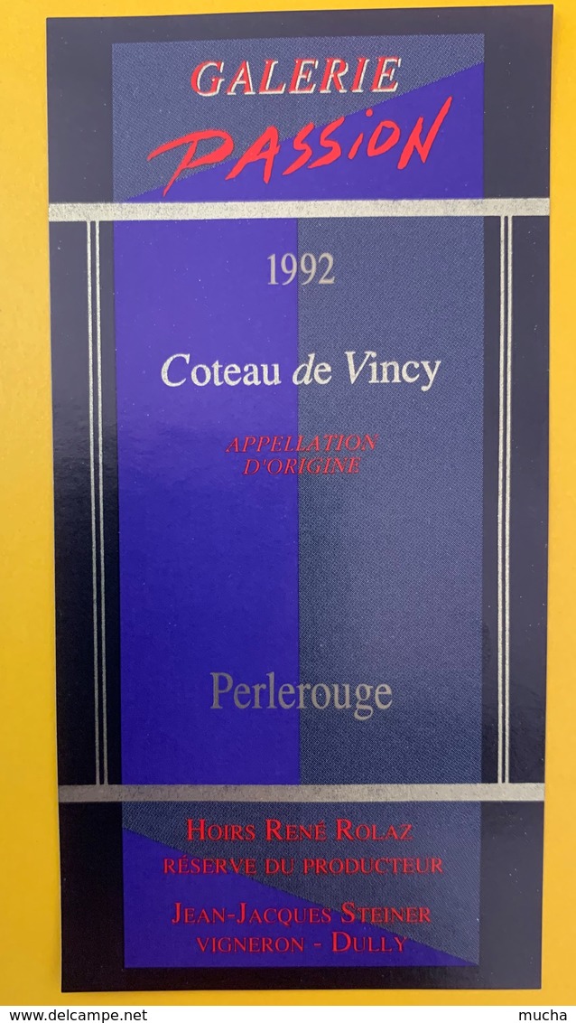 10632  - Galerie Passion Côteau De Vincy 1992 Suisse 6 Cépages Pinot Noir, Pinot Gris, Chasselas, 6 étiquettes - Autres & Non Classés