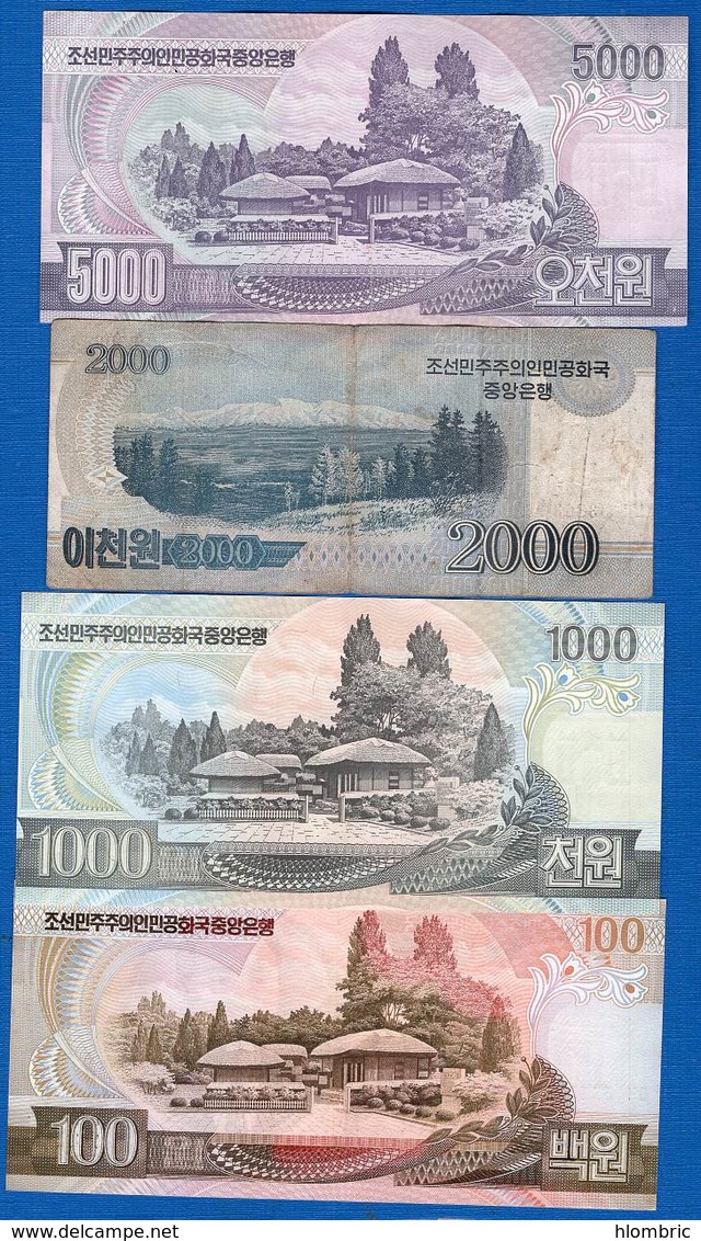 Corée  4  Billets - Korea, North