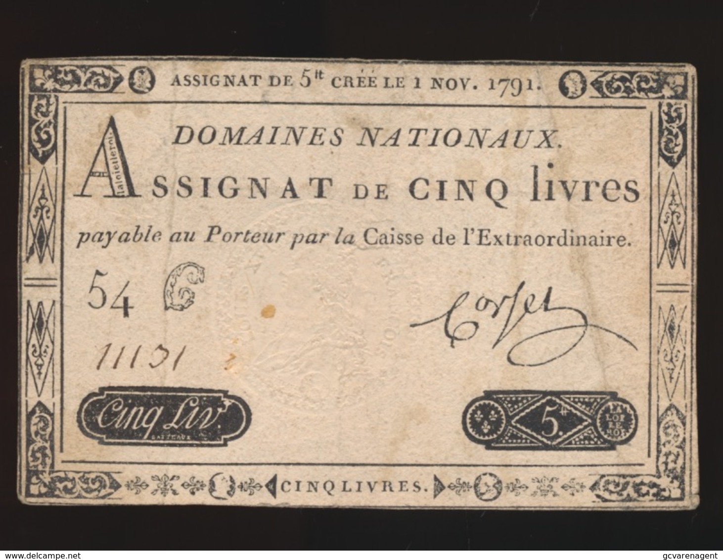 ASSIGNAT 1793  DE VINGT CINQ LIVRES - Assignats