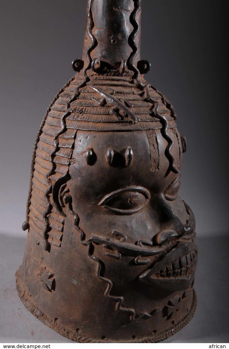 Art Africain Tête De Roi Oba Du Royaume D'Ifé - Art Africain