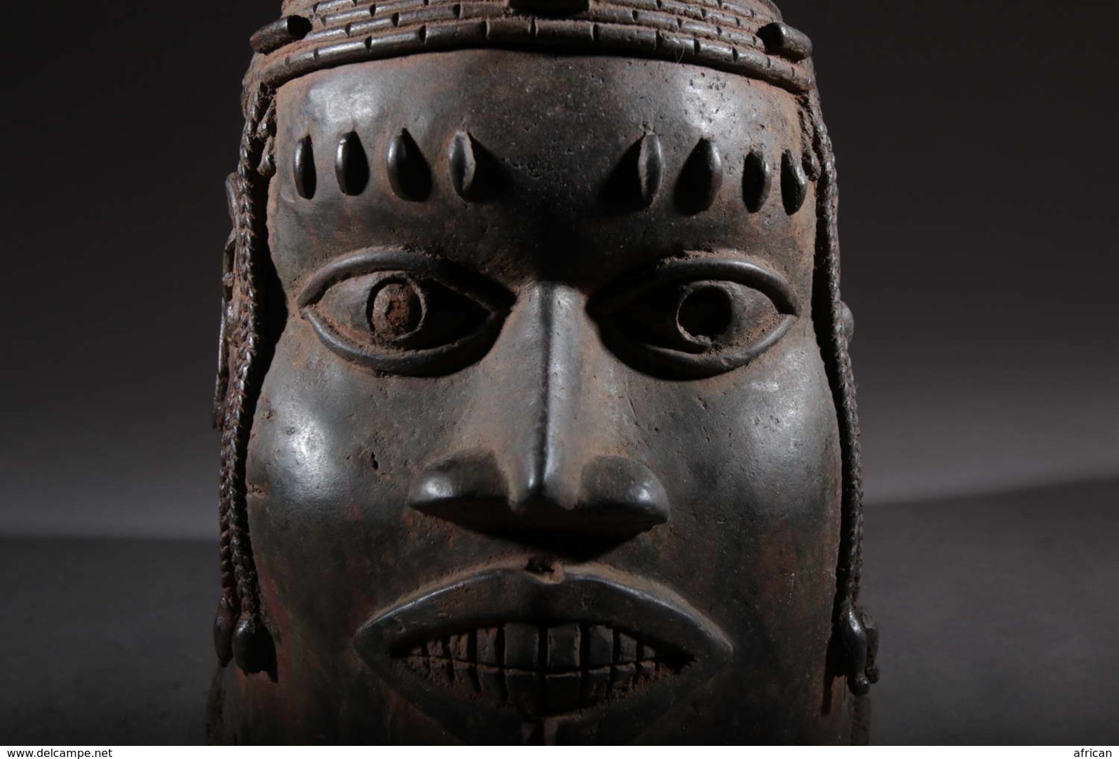 Art Africain Tête De Roi Oba Du Royaume D'Ifé - African Art