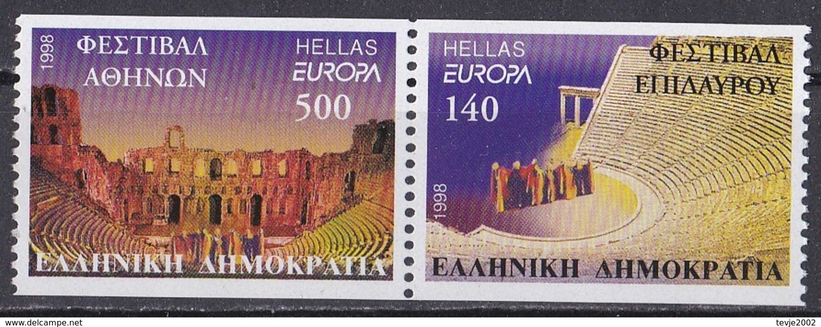 Ei_ Griechenland 1998 - Mi.Nr. 1978 - 1979 C - Postfrisch MNH - Europa CEPT - 1998