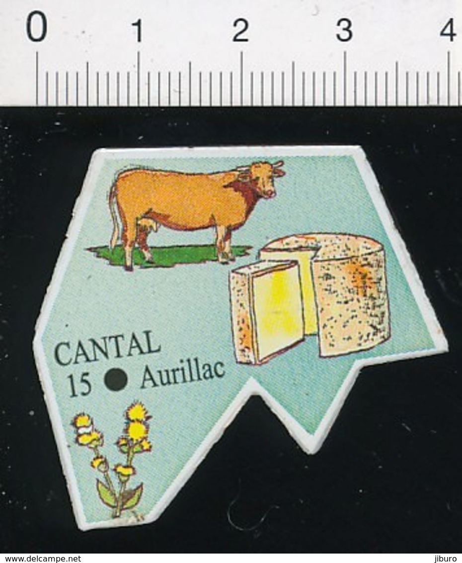 Magnet Le Gaulois Carte Géographique Département Cantal Fromage Vache Gentiane Agriculture 01-mag3 - Magnets