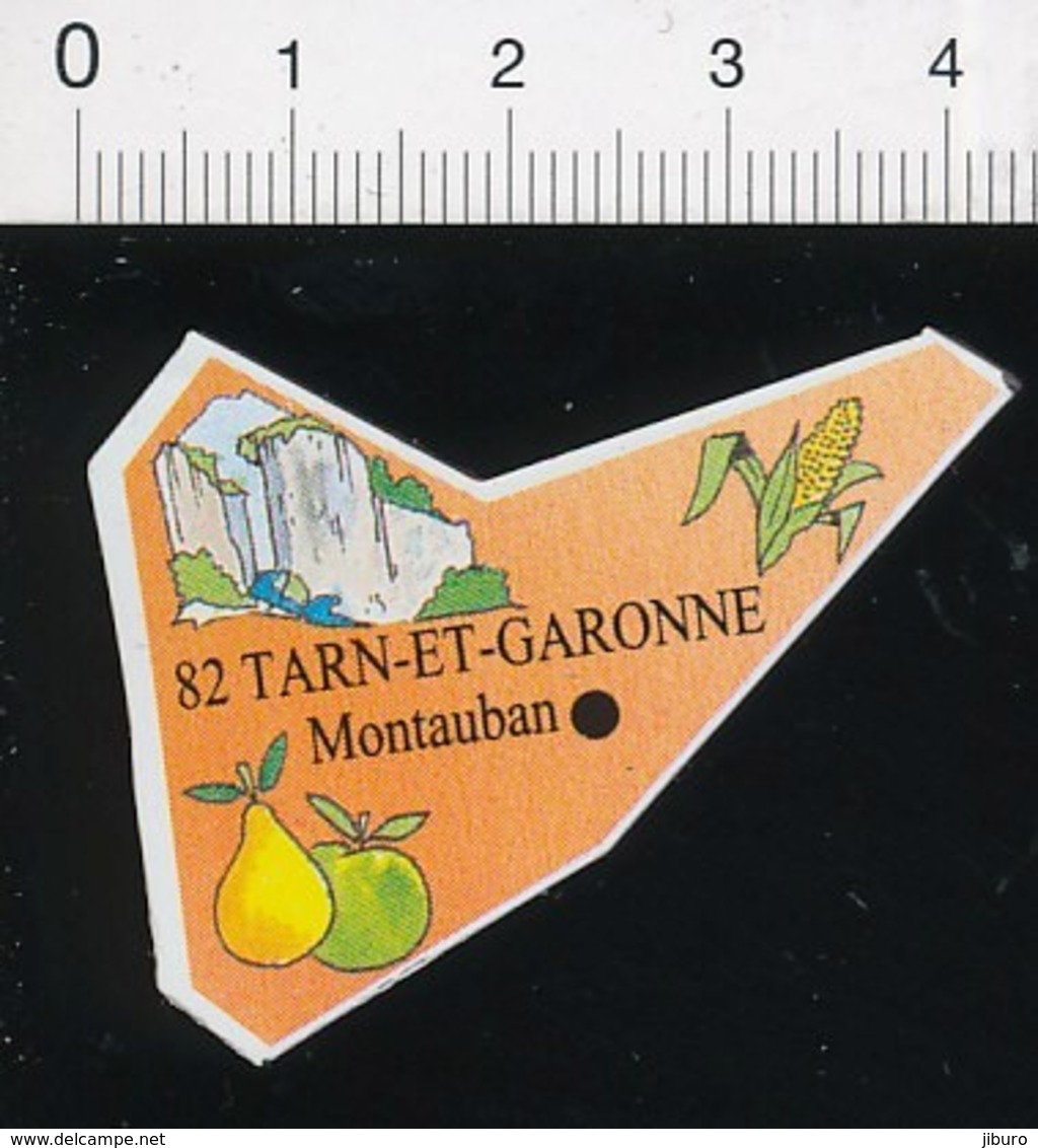 Magnet Le Gaulois Carte Géographique Département Tarn-et-Garonne Agriculture Production De Mais Fruit Pomme Poire01-mag3 - Magnets