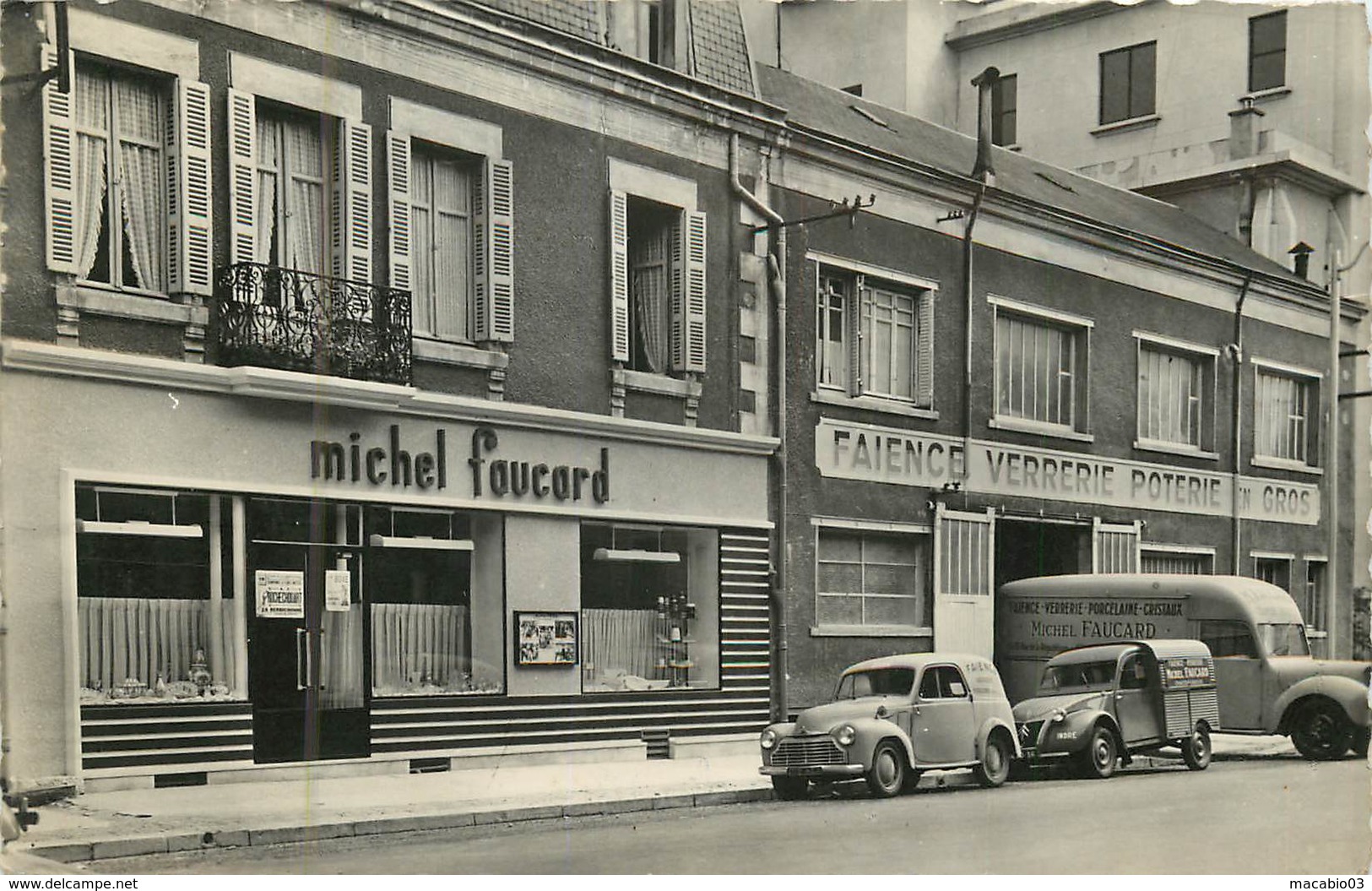 36 Indre :  Chateauroux Avis De Passage Maison Michel Faucard   ( Voitures-camion )  Ref  6601 - Chateauroux