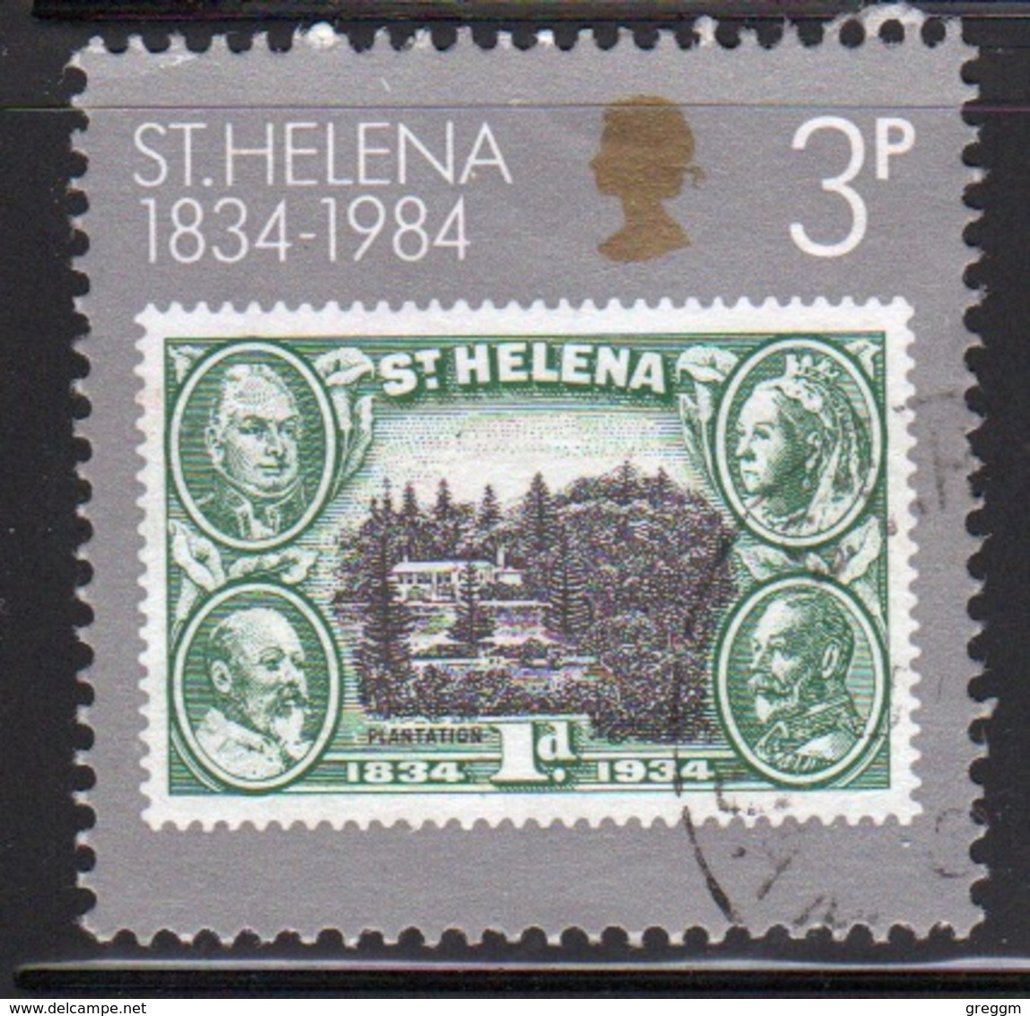 St Helena 1984 Single 3p Stamp From The 150th Anniversary Of St Helena As A British Colony Set. - Saint Helena Island