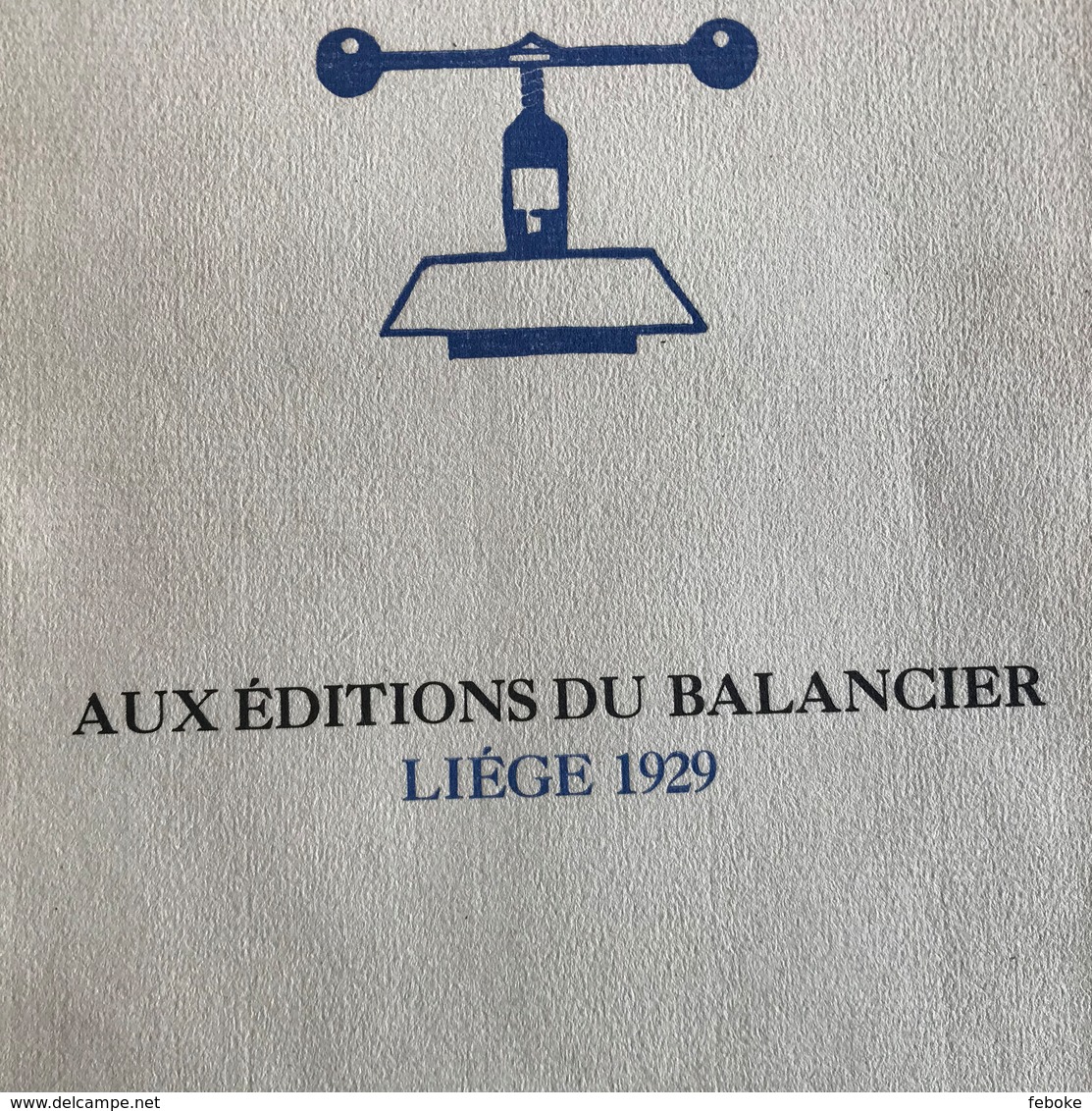 JACOB (Jean). Six Promenades. Ill. Hermann Paul (bois Hors Texte En Noir). Liège, Edit. Du Balancier, 1929, - Autres & Non Classés