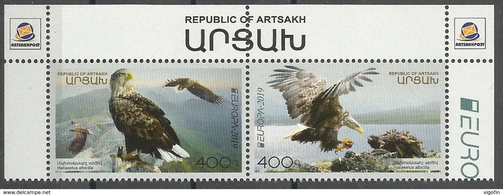 ARTS 2019 EUROPA CEPT ARMENIA - KARABAKH (ARTSAKH), 1 X 2v, MNH - 2019