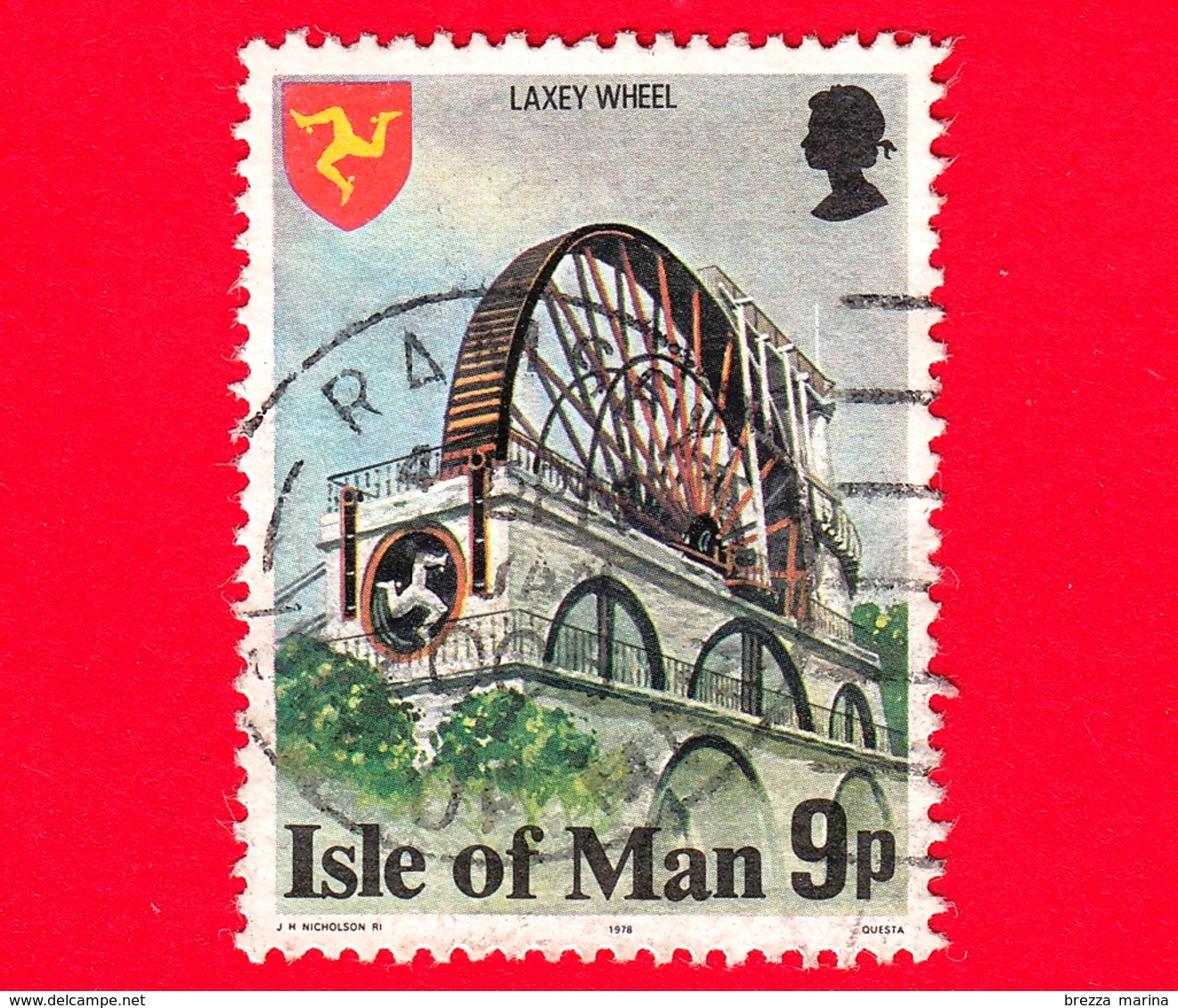 Isola Di MAN - Usato - 1978 - Costruzioni - Laxey Wheel - 9 - Isola Di Man
