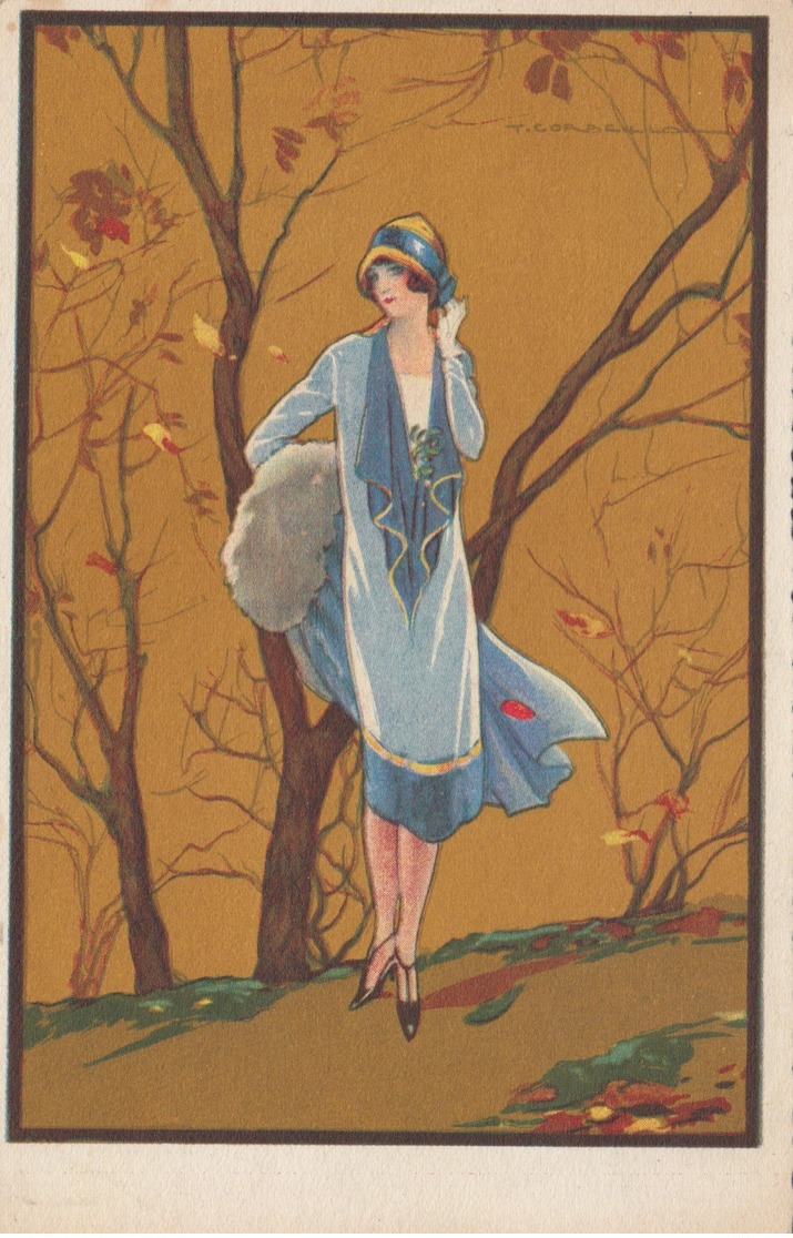 Art Deco ; CORBELLA , Female Fashion Portrait #4 , 1910-20s - Corbella, T.