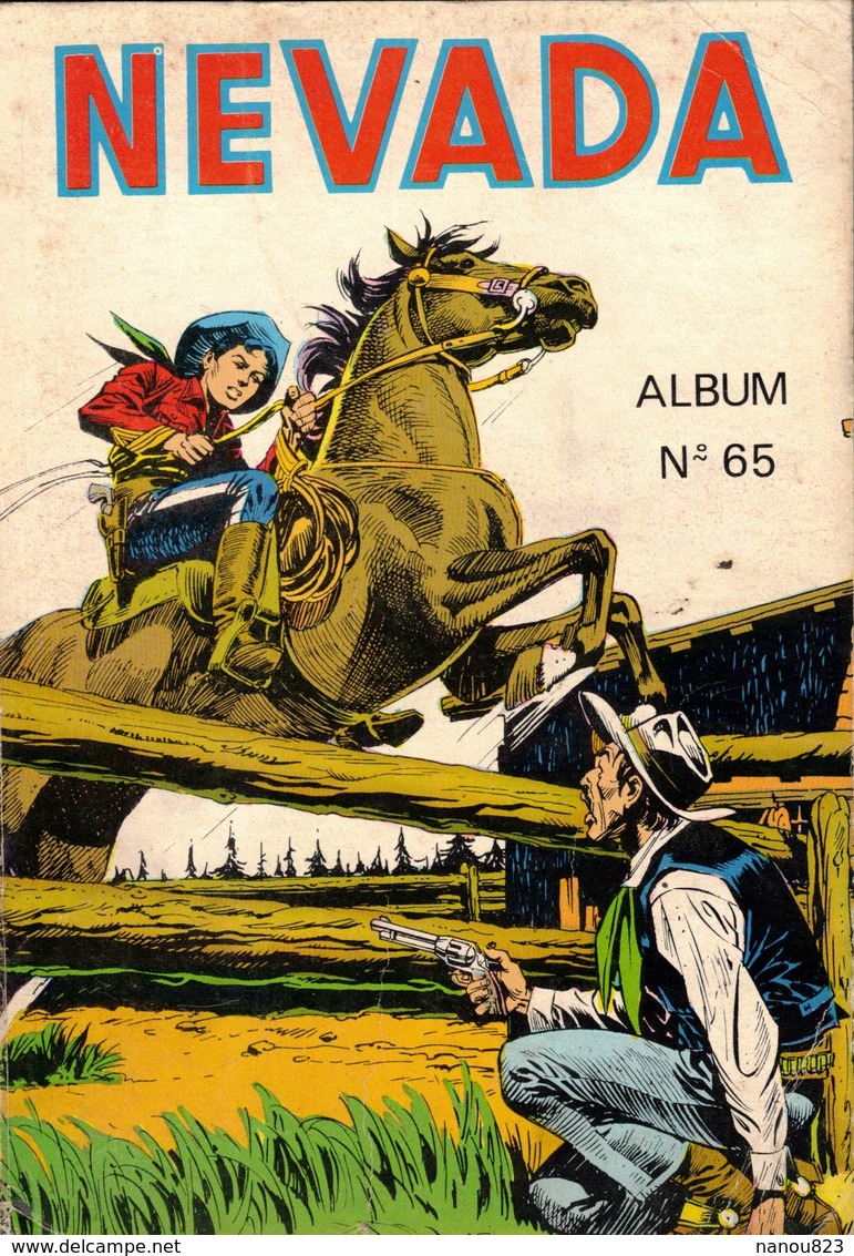 ALBUM RELIE NEVADA N° 65 Edition LUG Regroupe N° 391 / 392 / 393 / 394 AVEC MIKI LE RANGER - Nevada