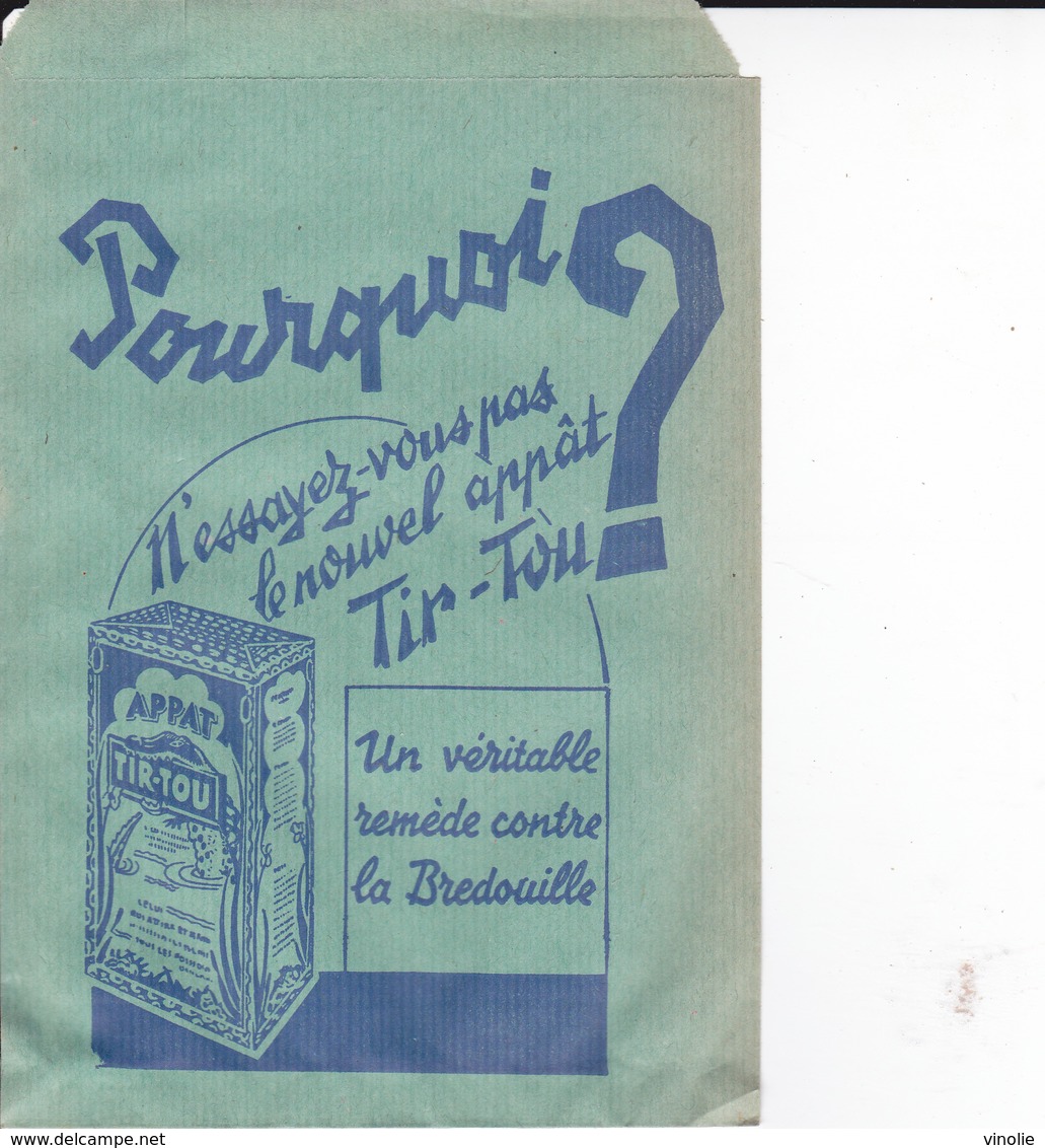 PIE.DOCS-DH.GF19-212 : POCHETTE PAPIER PUBLICITE  ETS MAUDUIT GUILLON AMBOISE. PECHE A LA LIGNE. TIR-TOU. APPAT. - Altri & Non Classificati