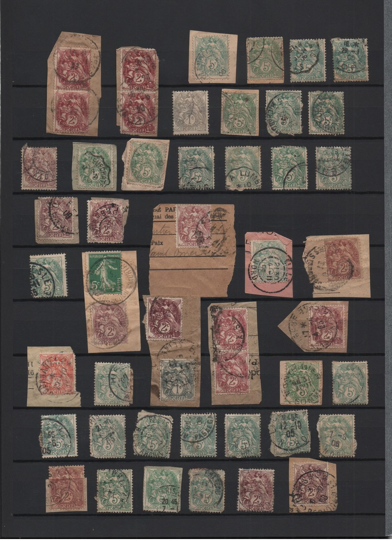 Pas de prix de réserve France 1871 Tiers XXème plus de 2000 timbres à étudier.