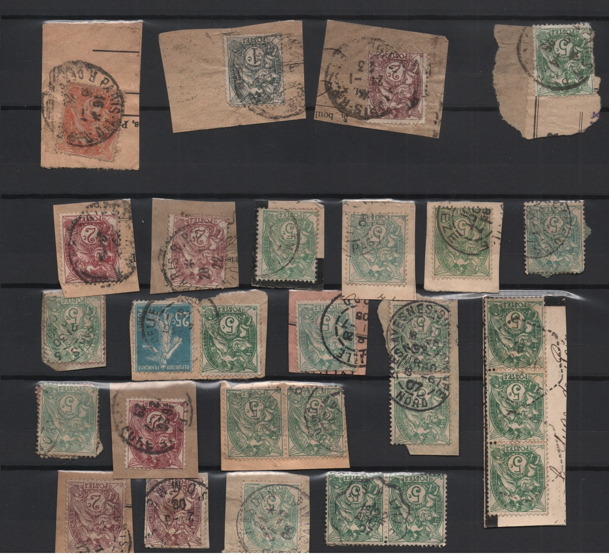 Pas de prix de réserve France 1871 Tiers XXème plus de 2000 timbres à étudier.