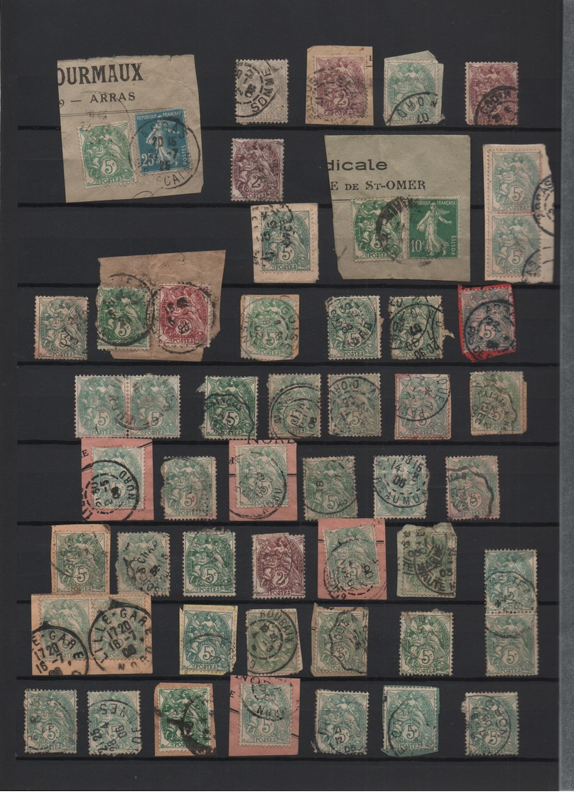 Pas de prix de réserve France 1871 Tiers XXème plus de 2000 timbres à étudier.