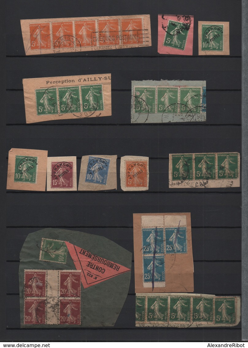Pas de prix de réserve France 1871 Tiers XXème plus de 2000 timbres à étudier.