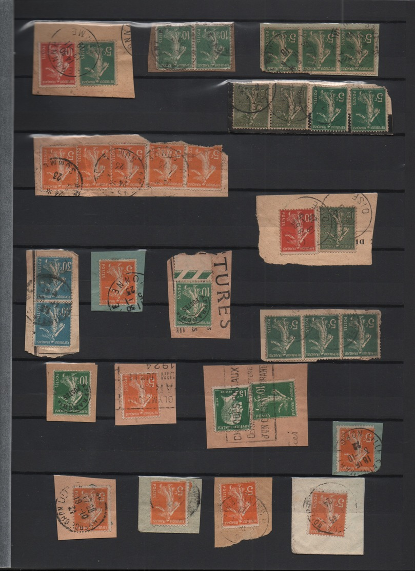 Pas de prix de réserve France 1871 Tiers XXème plus de 2000 timbres à étudier.