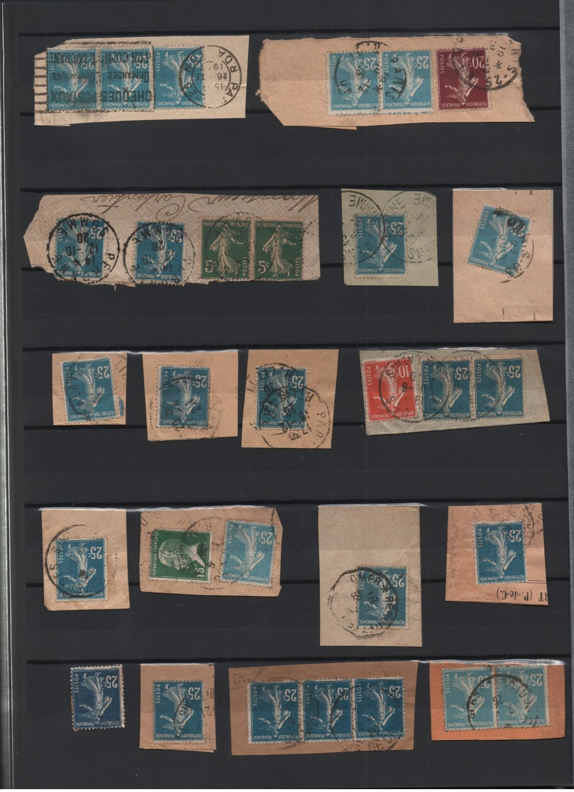 Pas de prix de réserve France 1871 Tiers XXème plus de 2000 timbres à étudier.