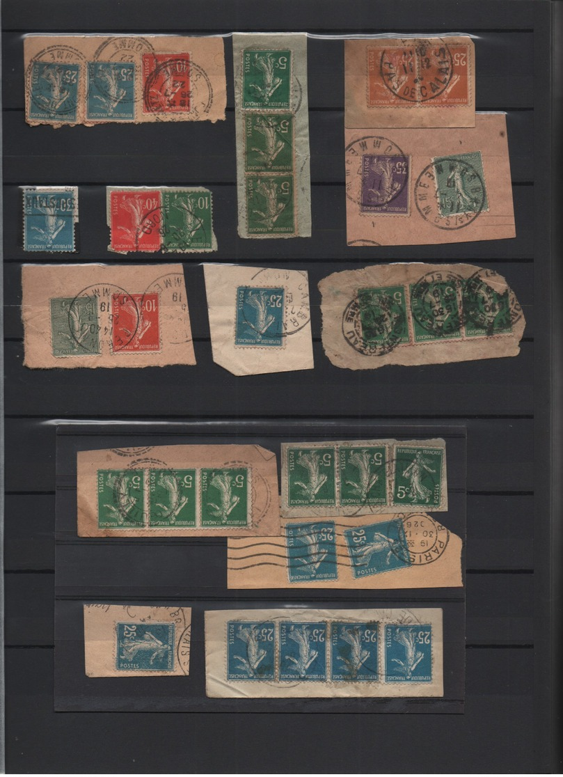 Pas de prix de réserve France 1871 Tiers XXème plus de 2000 timbres à étudier.