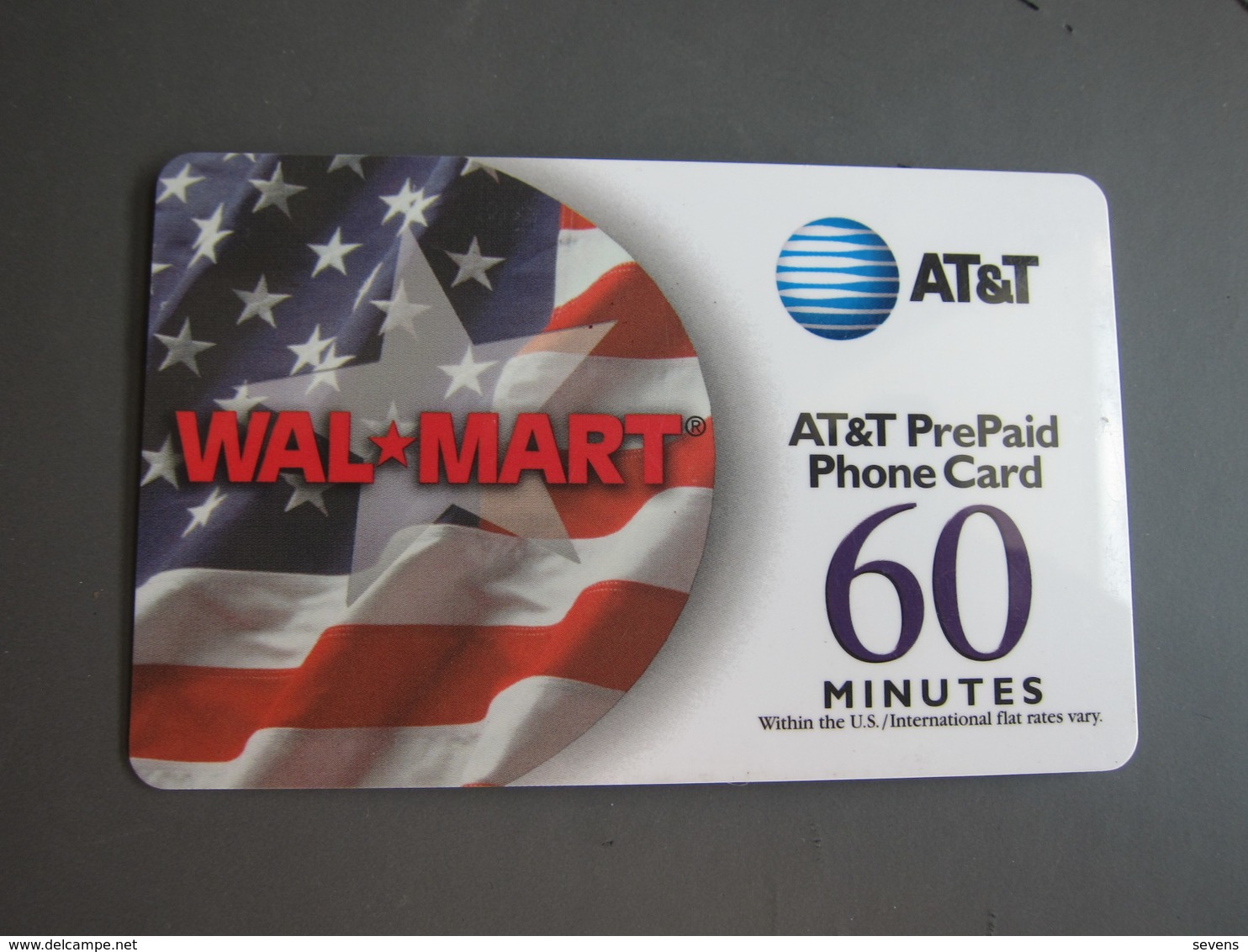 Wal-Mart 60 Minutes Prepaid Phonecard,used - AT&T