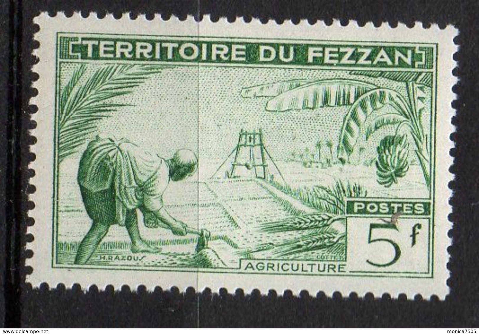 FEZZAN (  POSTE  ) : Y&T  N°  60  TIMBRE  NEUF  SANS  TRACE  DE  CHARNIERE . - Neufs