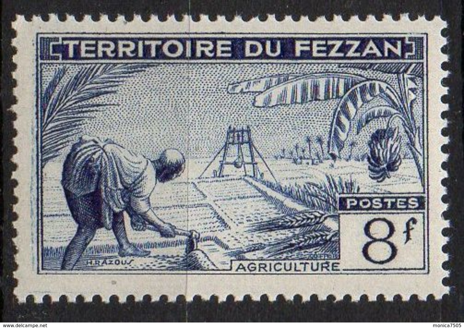 FEZZAN (  POSTE  ) : Y&T  N°  61  TIMBRE  NEUF  SANS  TRACE  DE  CHARNIERE . - Unused Stamps