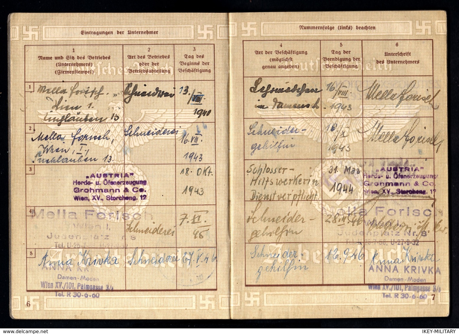 0000-GERMAN EMPIRE-MILITARY PROPAGANDA GERMAN WORK BOOK.Wien.1941.WWII.Arbeitsbuch.DEUTSCHES REICH. - 1939-45