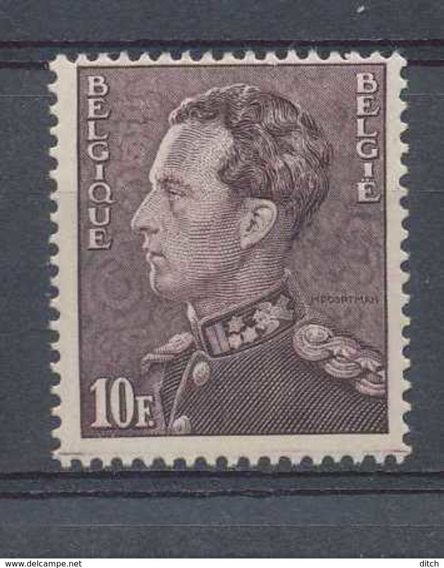 D - [805009]TB//**/Mnh-Belgique 1936, N° 434-v3, 10F Poortman, Traînée En Marge Inférieure, Gomme Jaune - Other & Unclassified