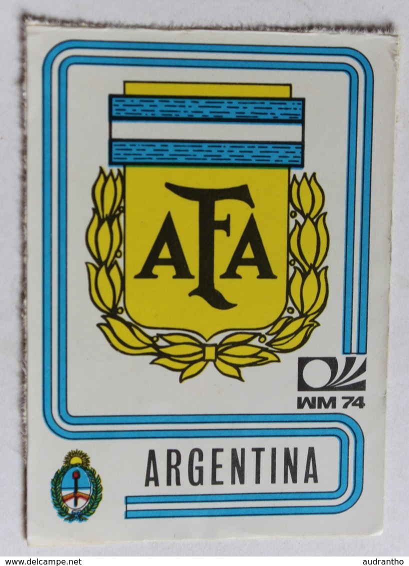 Vignette Autocollante Figurine Panini München 74 Coupe Du Monde De Football 1974 Argentina N°317 World Cup - Edition Française