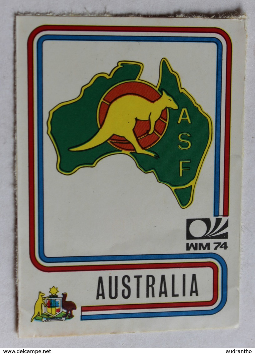 Vignette Autocollante Figurine Panini München 74 Coupe Du Monde Football 1974 Australia Australie N°104 World Cup - Edition Française