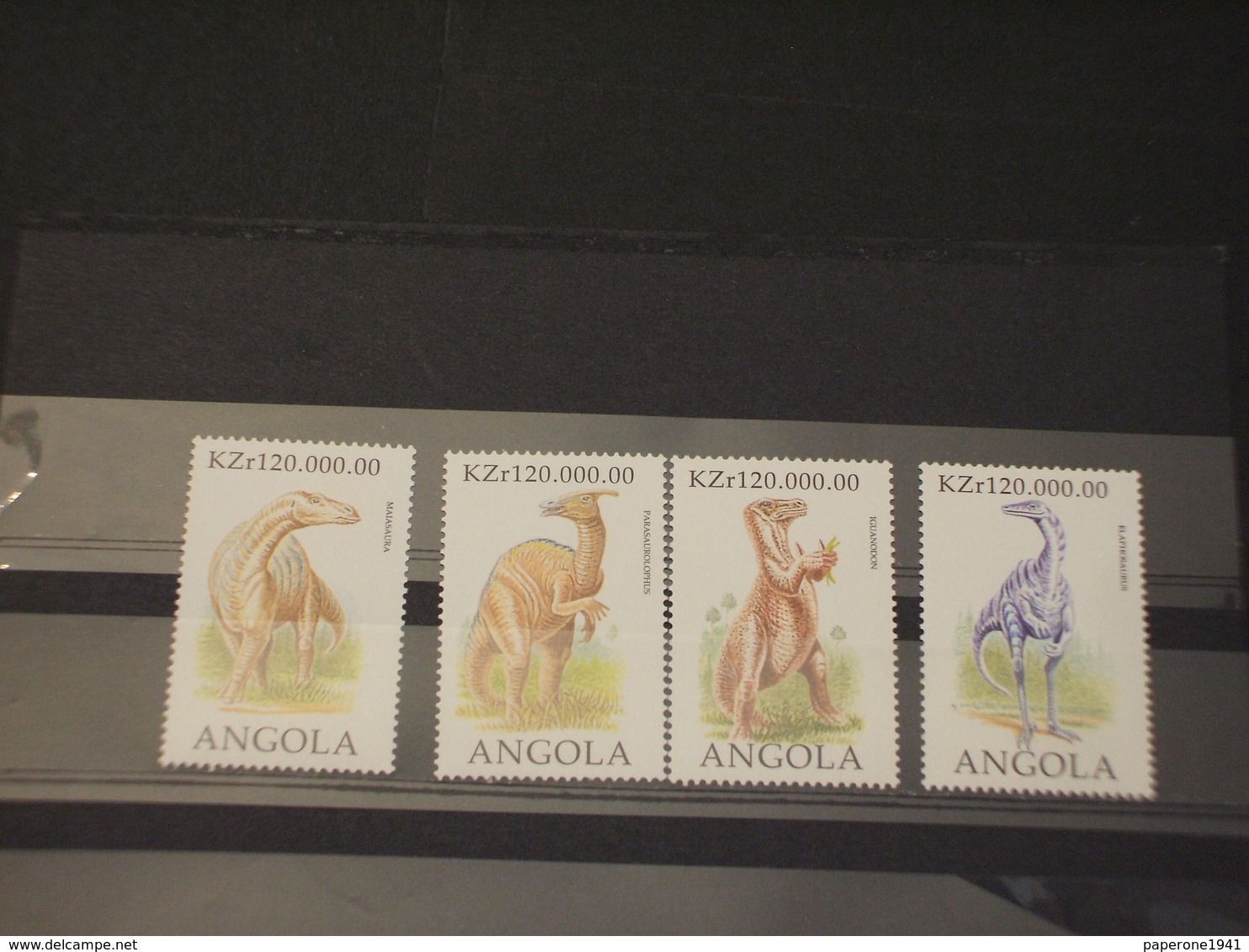 ANGOLA - 1998 DINOSAURI 4 VALORI - NUOVI(++) - Angola