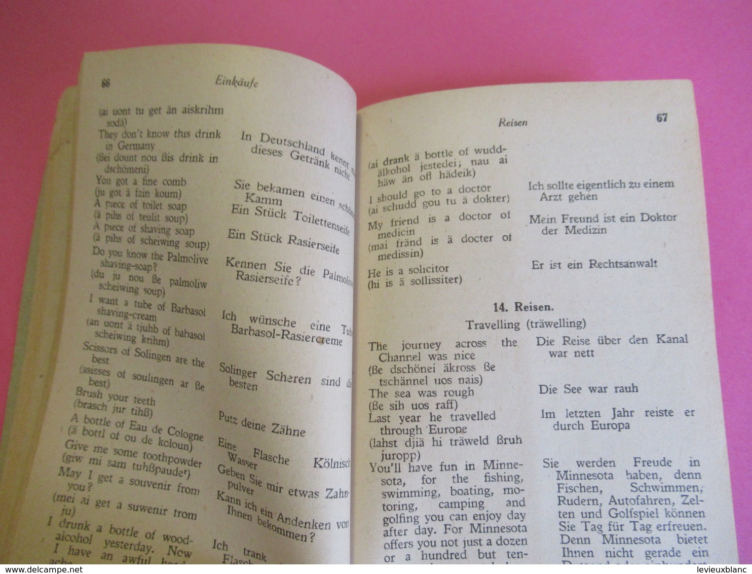 Englisch Für Den Alltag / Anglais Pour La Vie Quotidienne/Leichtfass Manuel Royal Pour Quiconque/ KUMMER/ 1946   LIV155 - Otros & Sin Clasificación