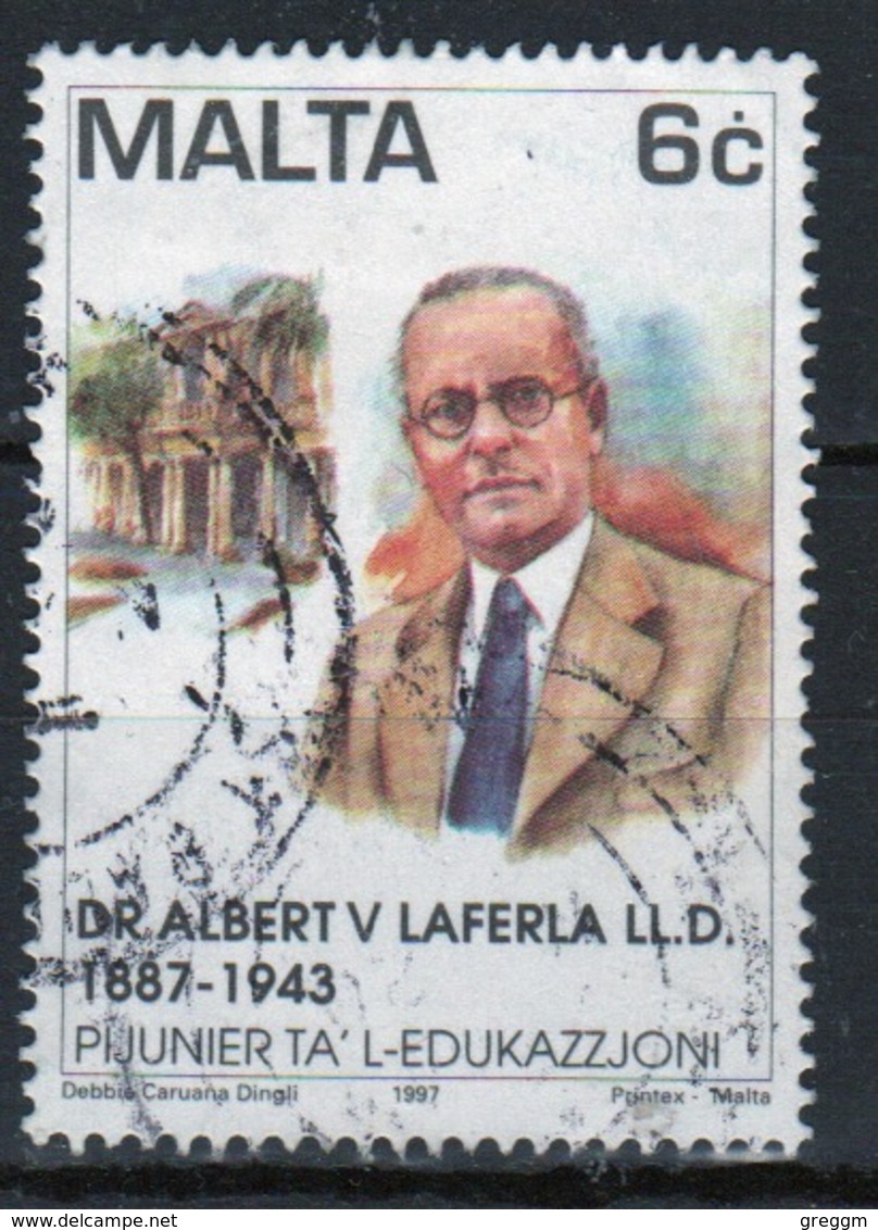 Malta 1997 Single 6c Stamp To Celebrate Pioneers Of Education. - Malta