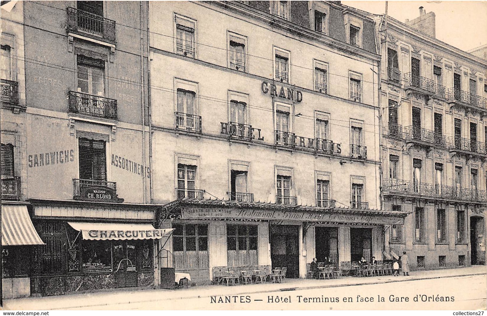 44-NANTES- HÔTEL TERMINUS EN FACE DE LA GARE D'ORLEANS - Nantes