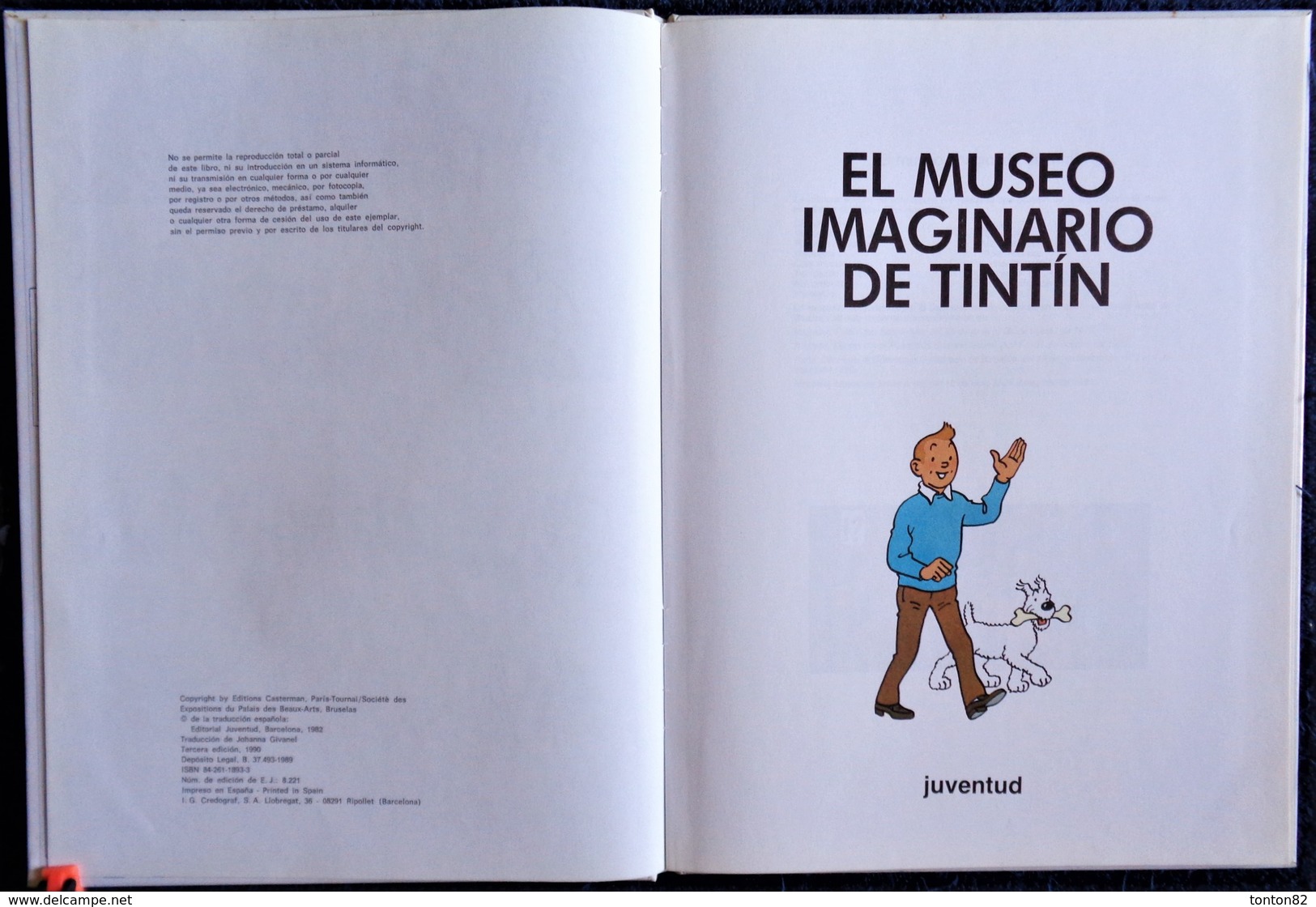 Hergé - El Museo Imaginario de Tintin - Juventud - ( 1990 ) . Album Cartonné ( En Espagnol ) .