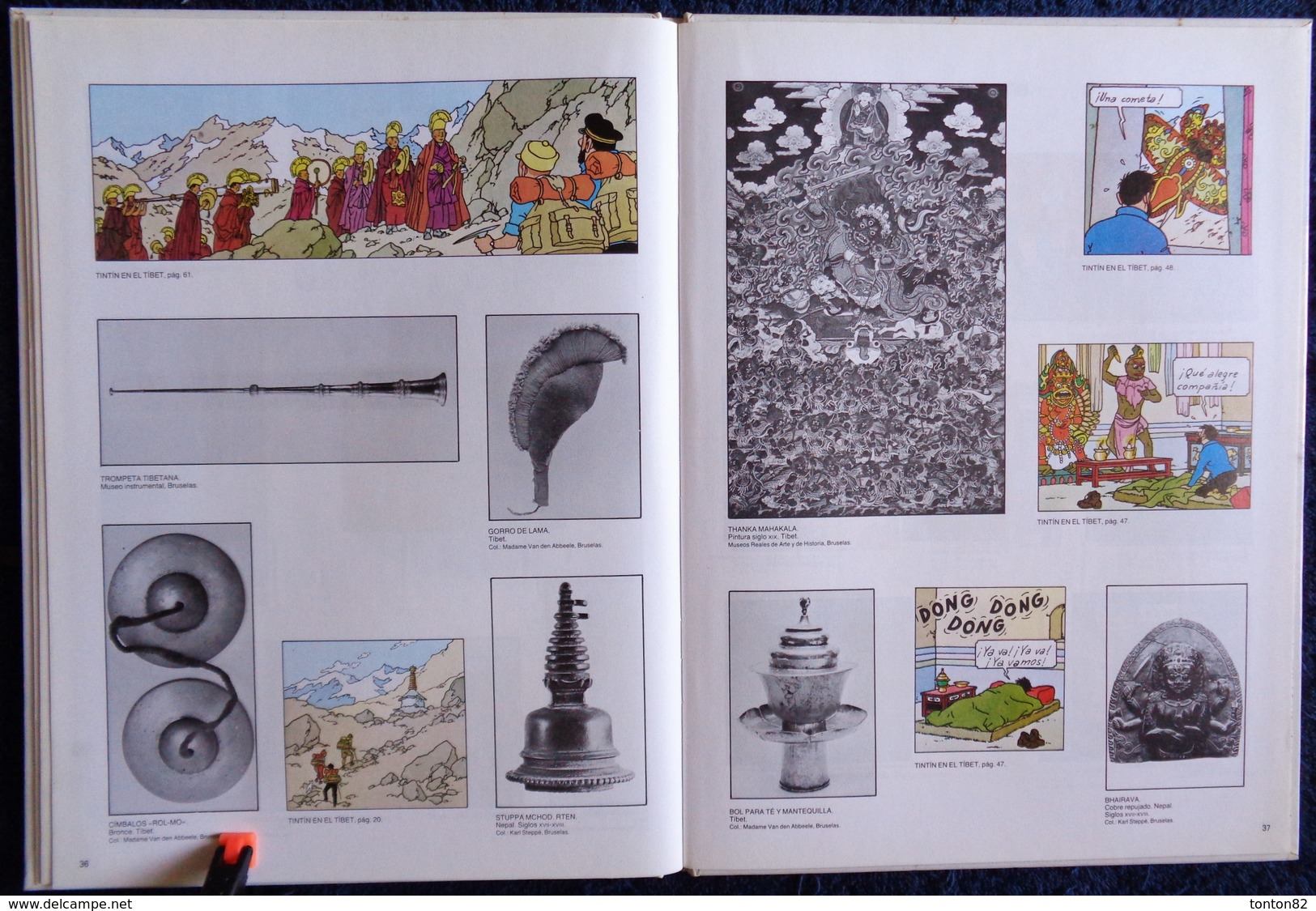 Hergé - El Museo Imaginario de Tintin - Juventud - ( 1990 ) . Album Cartonné ( En Espagnol ) .