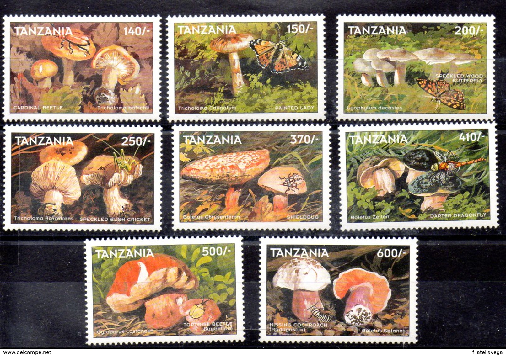 Serie De Tanzania N ºYvert 2532/39 ** SETAS (MUSHROOMS) - Tanzania (1964-...)