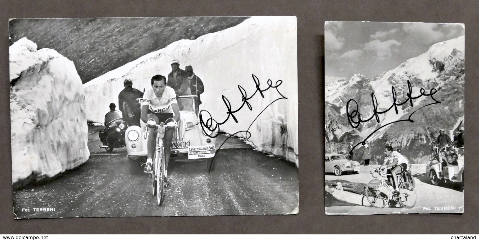 Sport Ciclismo - Lotto 2 Fotografie Di Fausto Coppi - Anni '50 - Otros & Sin Clasificación