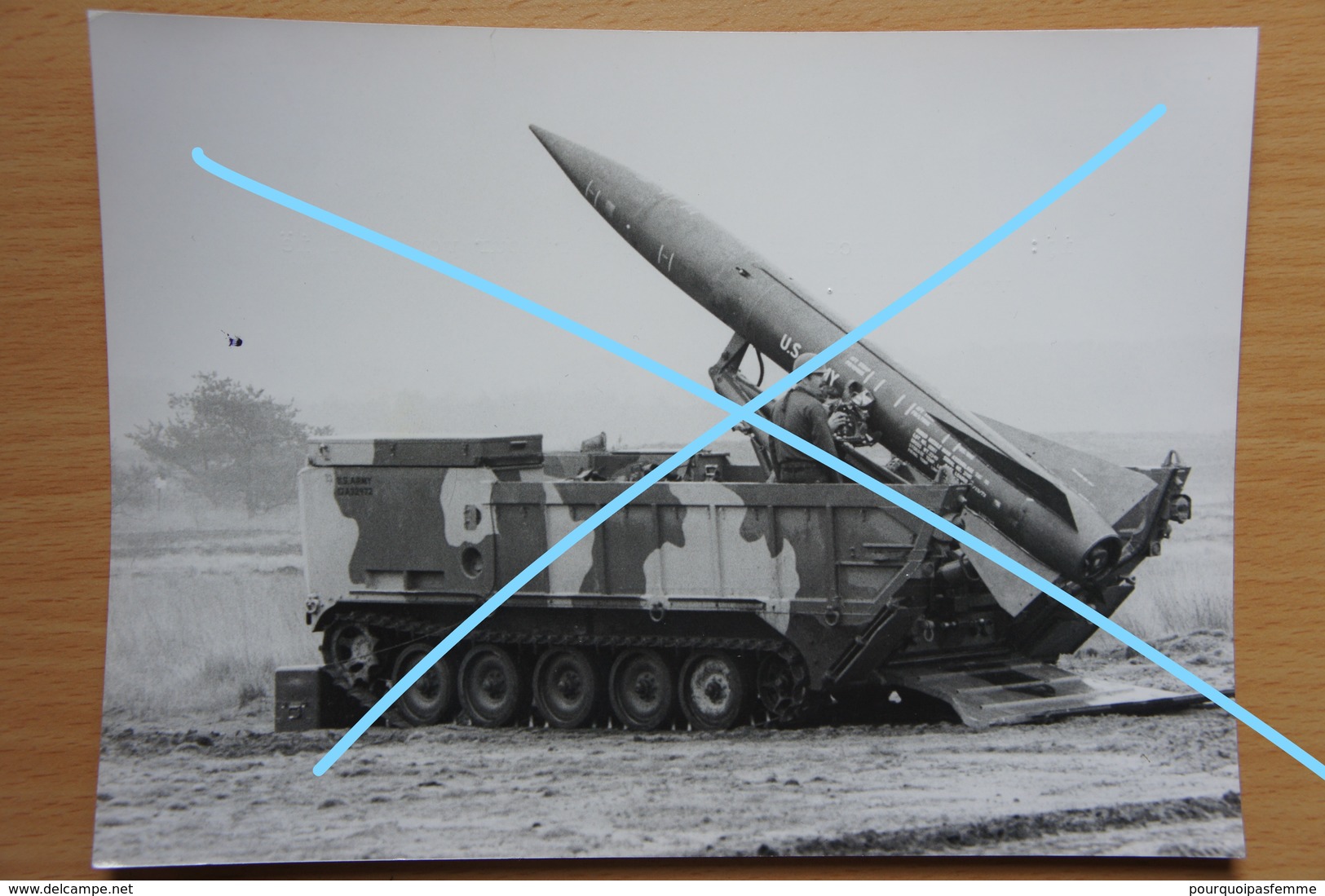 Photo ABL Brasschaat Test US Launch Rocket Lance Racket 1976 Artillerie Militaria - Guerre, Militaire