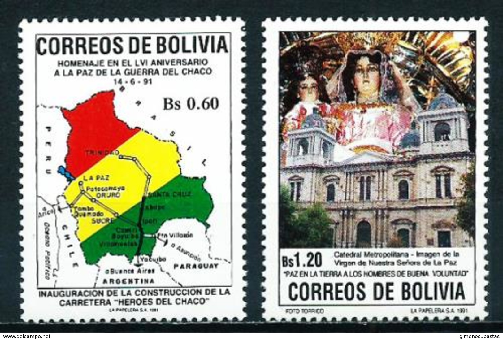 Bolivia Nº 774/5 Nuevo - Bolivia