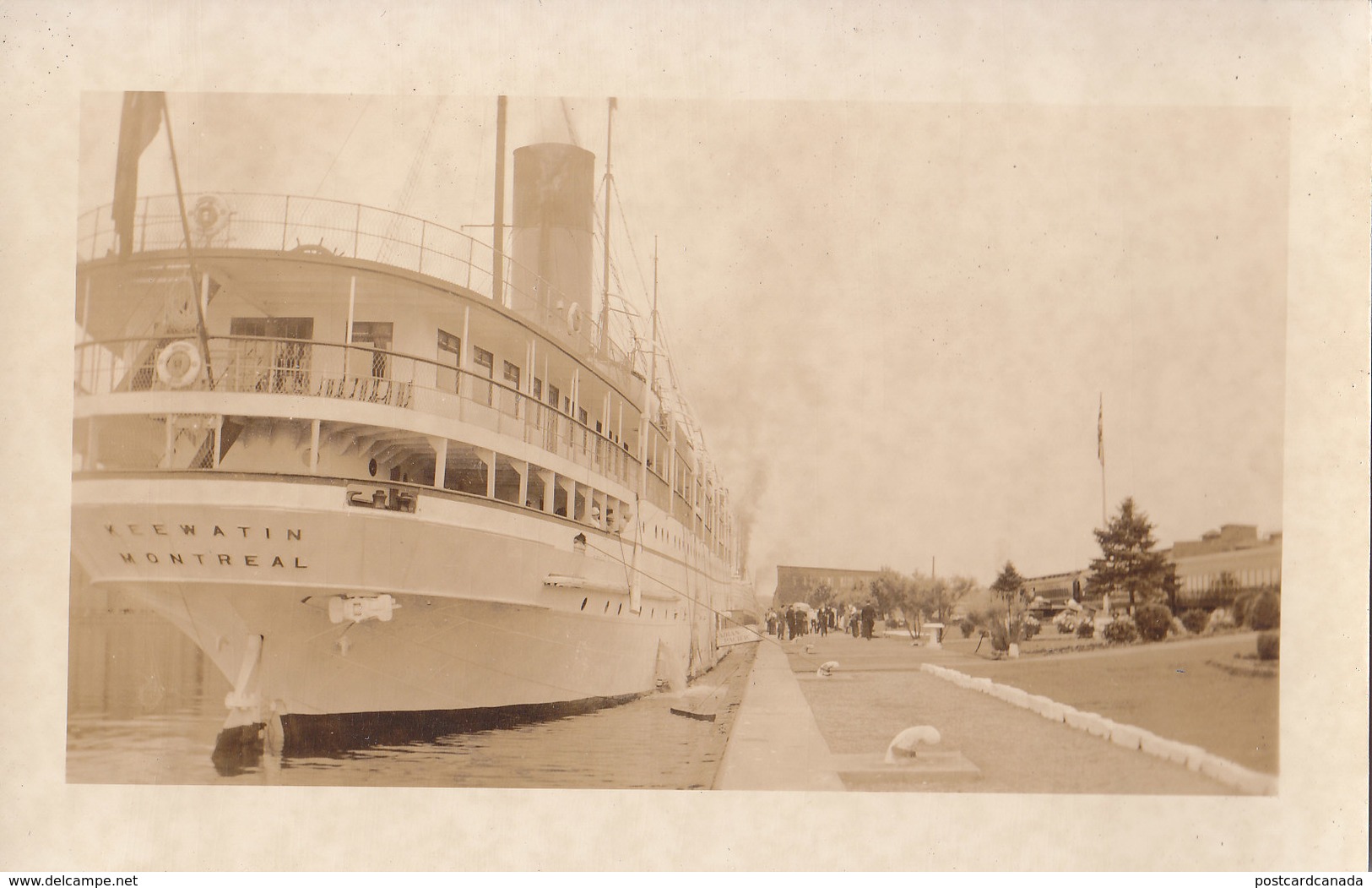 RPPC REAL PHOTO POSTCARD SS KEEWATIN MONTREAL - Montreal