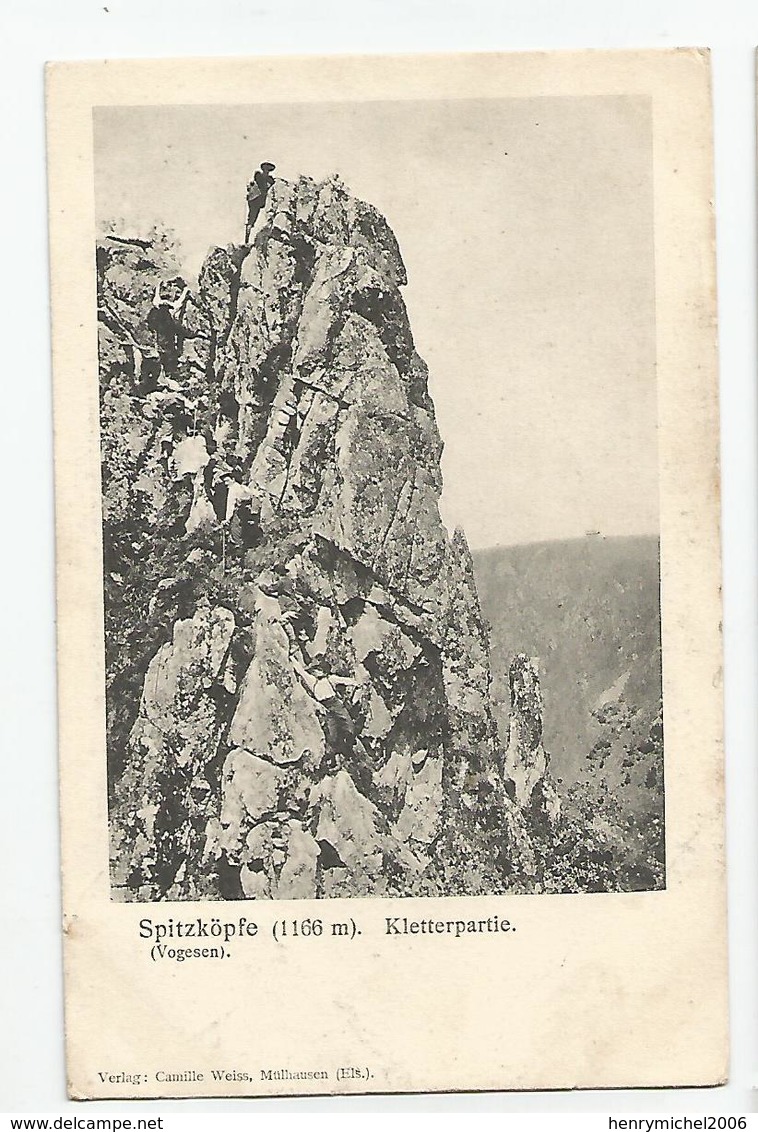 57 Moselle Cachet Metz Vogesen Spitzkopfe Kletterpartie Ed Camille Weiss Mulhausen + Martin Frech Alpinistes Alpinisme - Metz Campagne